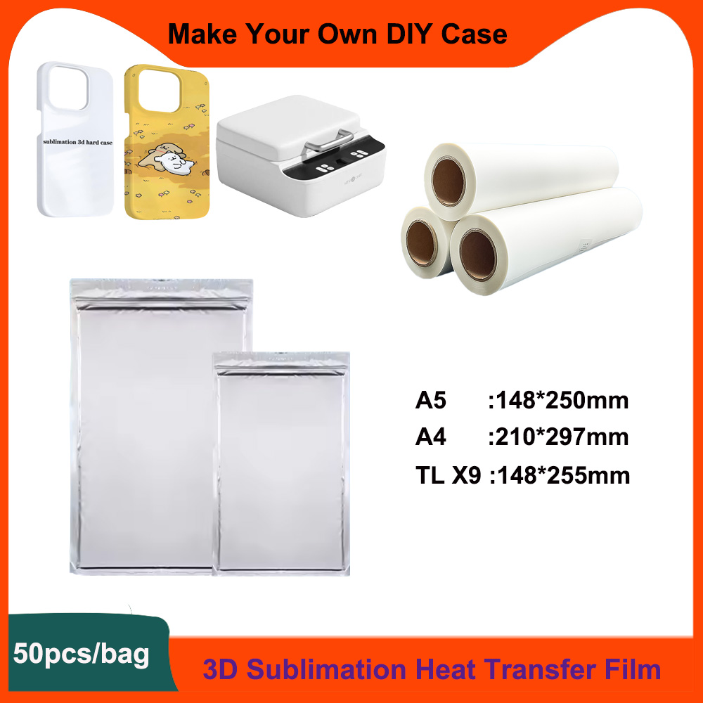 3D Printing Ptc - HTVRONT 50pcs 3D Sublimation Film Blank