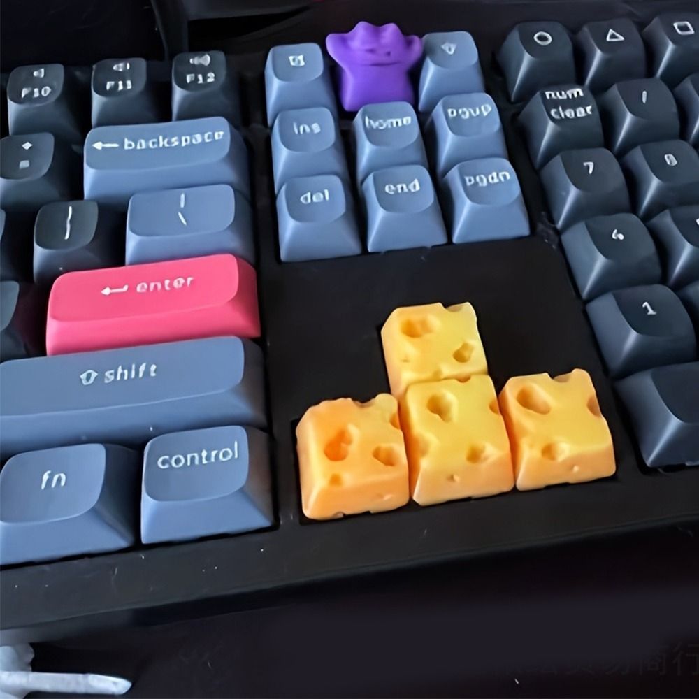 3D Printing Keycaps - 4pcs 3D Printing Chesse Cake Keycap