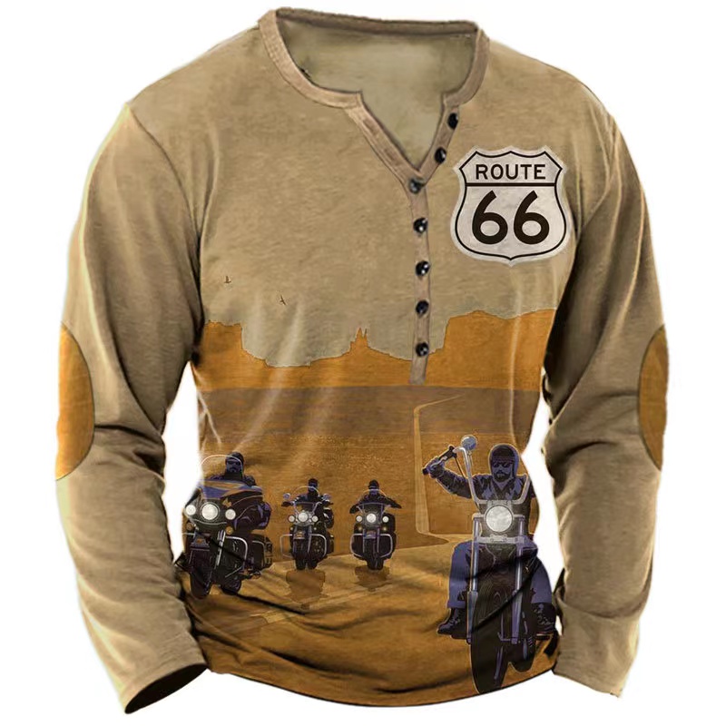 Vintage Men's T Shirt Long Sle - đánh giá và giá 3D Printing Usa