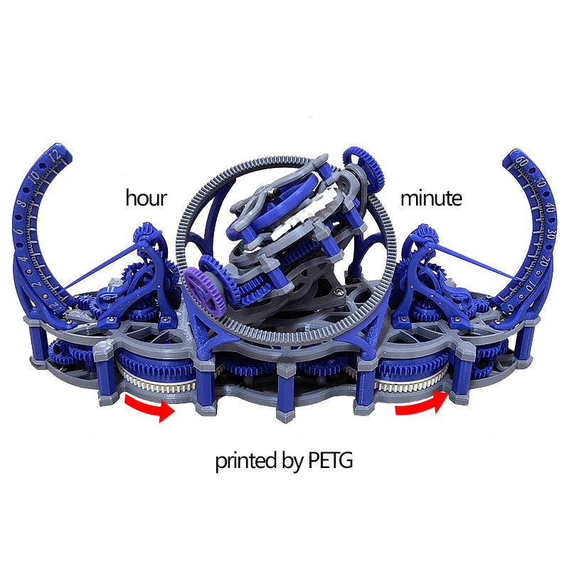 Random color 3d print tourbill - đánh giá và giá 3D Printing Watch