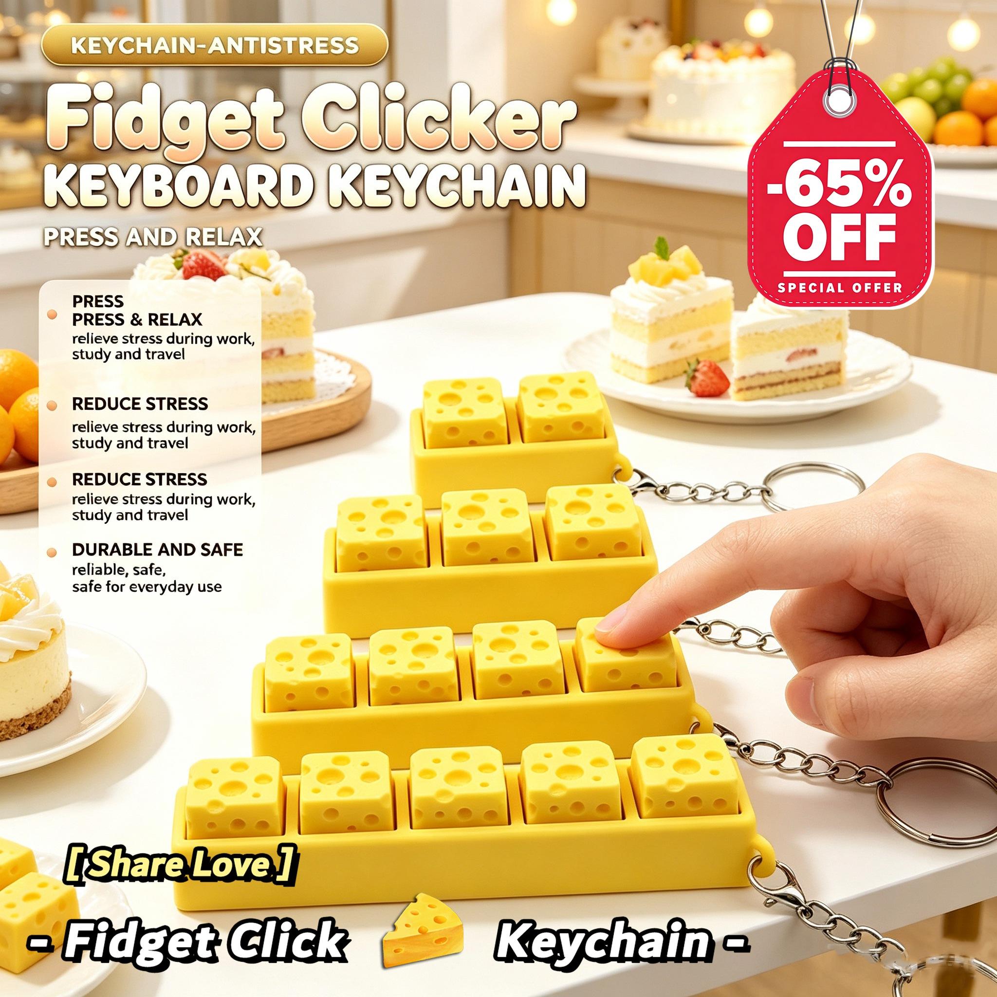 3D Printed Cheese Keychain Key - đánh giá và giá 3D Printing Keycaps