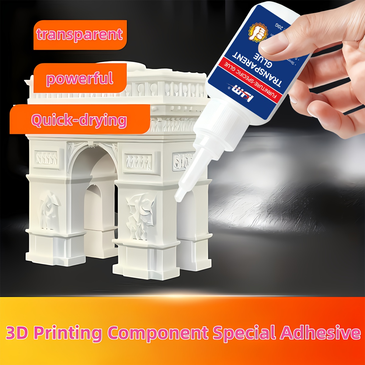 Quick Dry Transparent Adhesive - đánh giá và giá 3D Printing X Axis