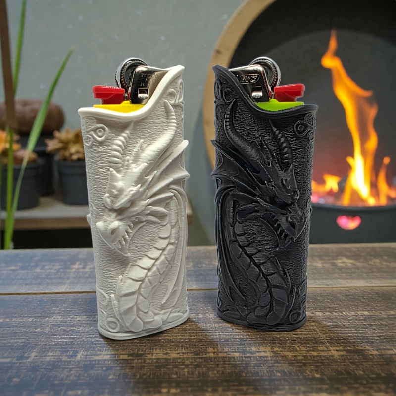 Gothic Embossed Dragon Lighter - đánh giá và giá 3D Printing Dragon