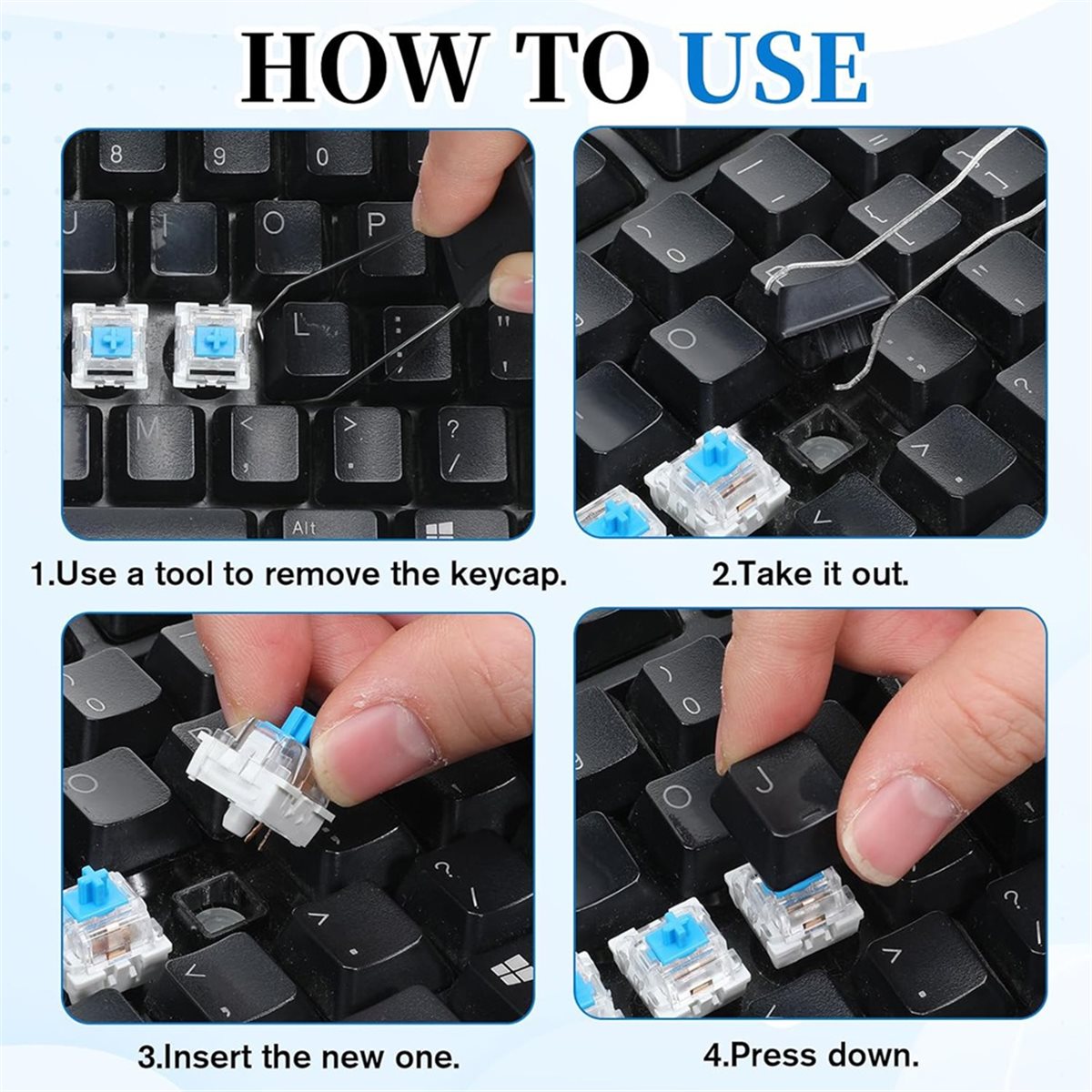 50 Blue Keyboard Clickers for  - đánh giá và giá 3D Print Removal Tool