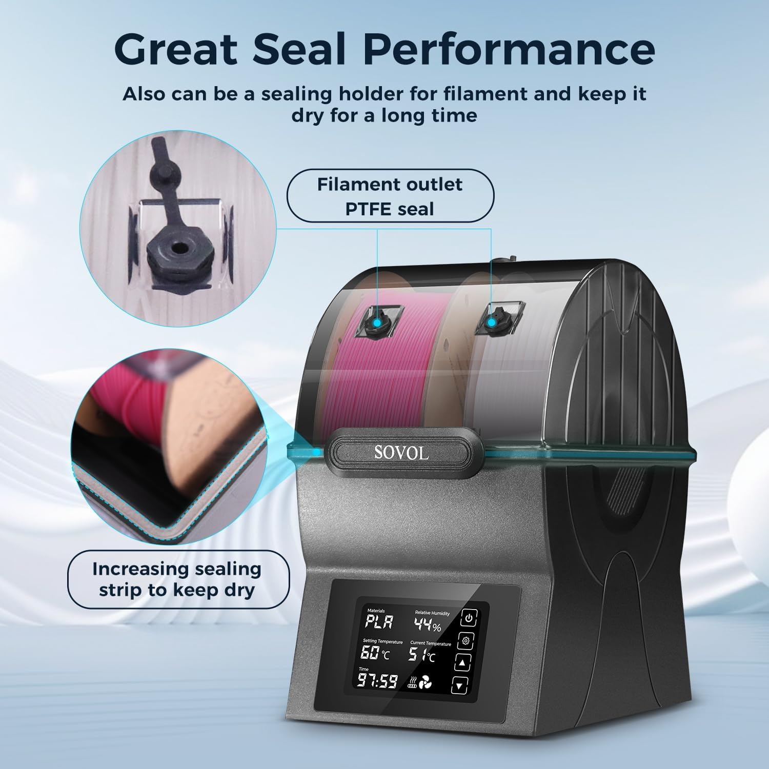 Sovol Filament Dryer SH02 Dry  - đánh giá và giá 3D Printing Ptc