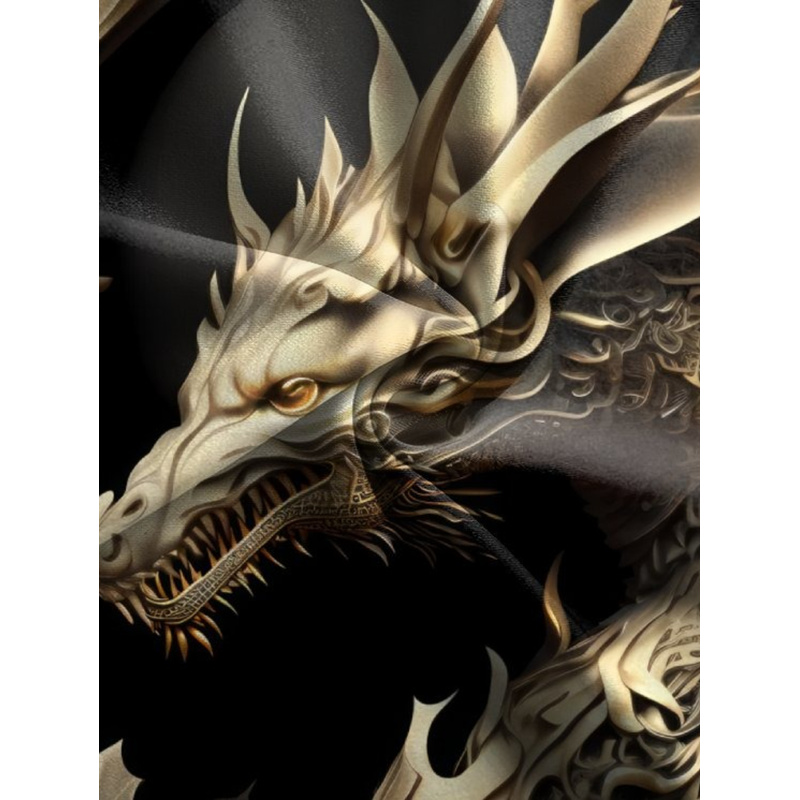 Men'S Luxury Golden Dragon 3D  - đánh giá và giá 3D Printing Dragon